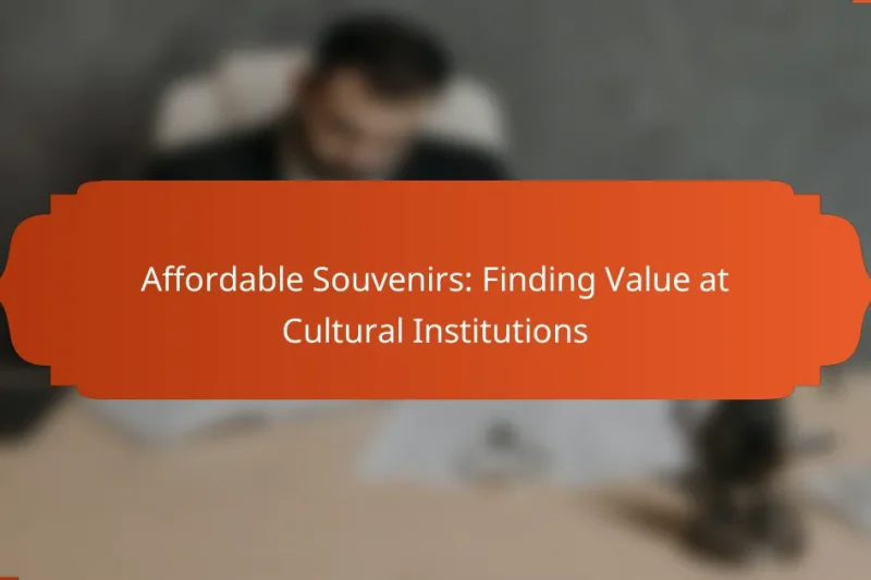 Affordable Souvenirs: Finding Value at Cultural Institutions