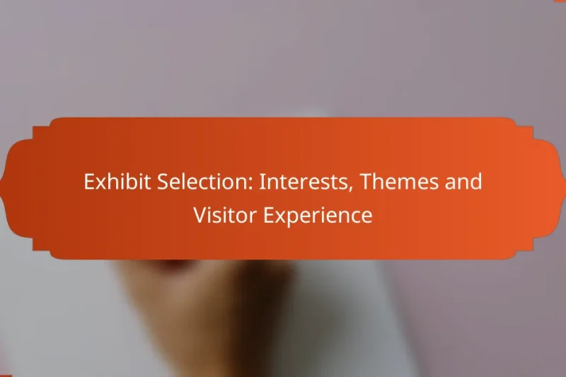 Exhibit Selection: Interests, Themes and Visitor Experience