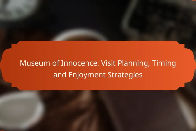 Museum of Innocence: Visit Planning, Timing and Enjoyment Strategies