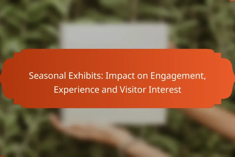 Seasonal Exhibits: Impact on Engagement, Experience and Visitor Interest