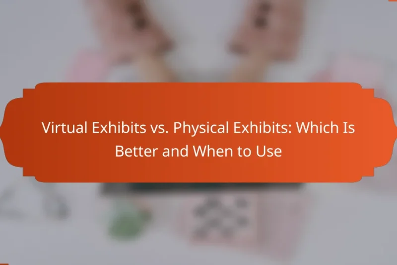 Virtual Exhibits vs. Physical Exhibits: Which Is Better and When to Use