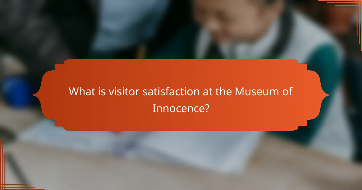 What is visitor satisfaction at the Museum of Innocence?